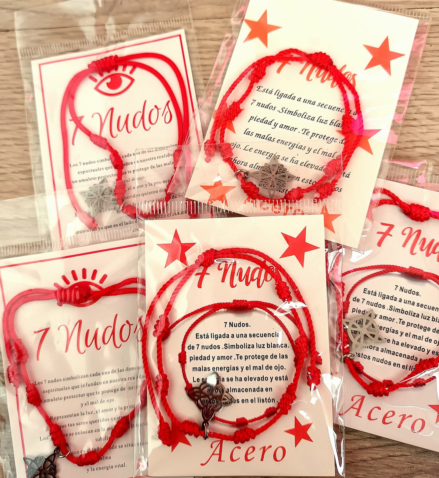 Pulsera 7 Nudos con Amuleto de Nudo de Bruja